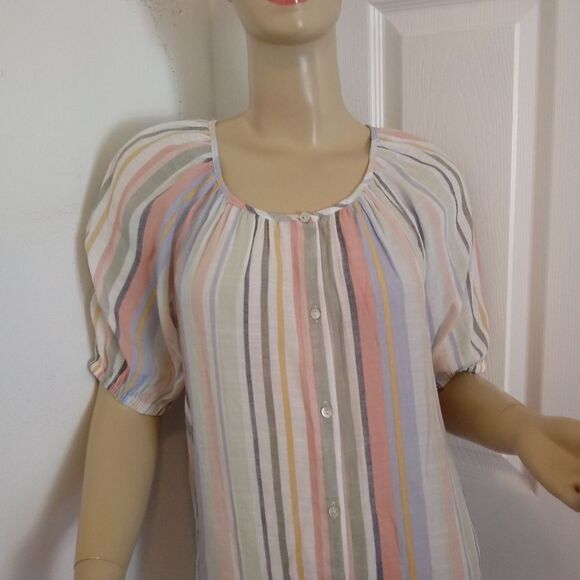 NEW Como Vintage Stopped Short Sleeve Top - Picture 1 of 6